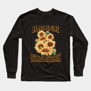 Amber sunflowers Long Sleeve T-Shirt